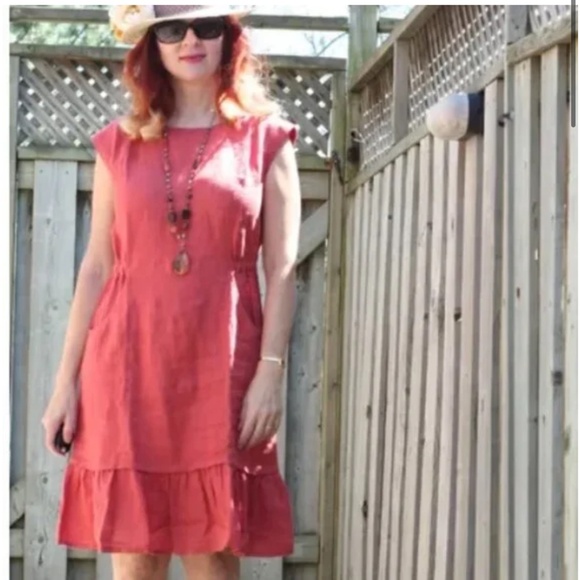 Anthropologie Maxi Dress XL Black, Pink, Red, Orange, Peach - Picture 1 of 13